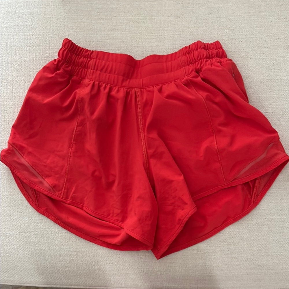 Lululemon Low Rise 4 inch Hottie Hots Shorts